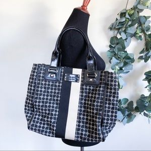 kate spade | geometric dot noel black bag large